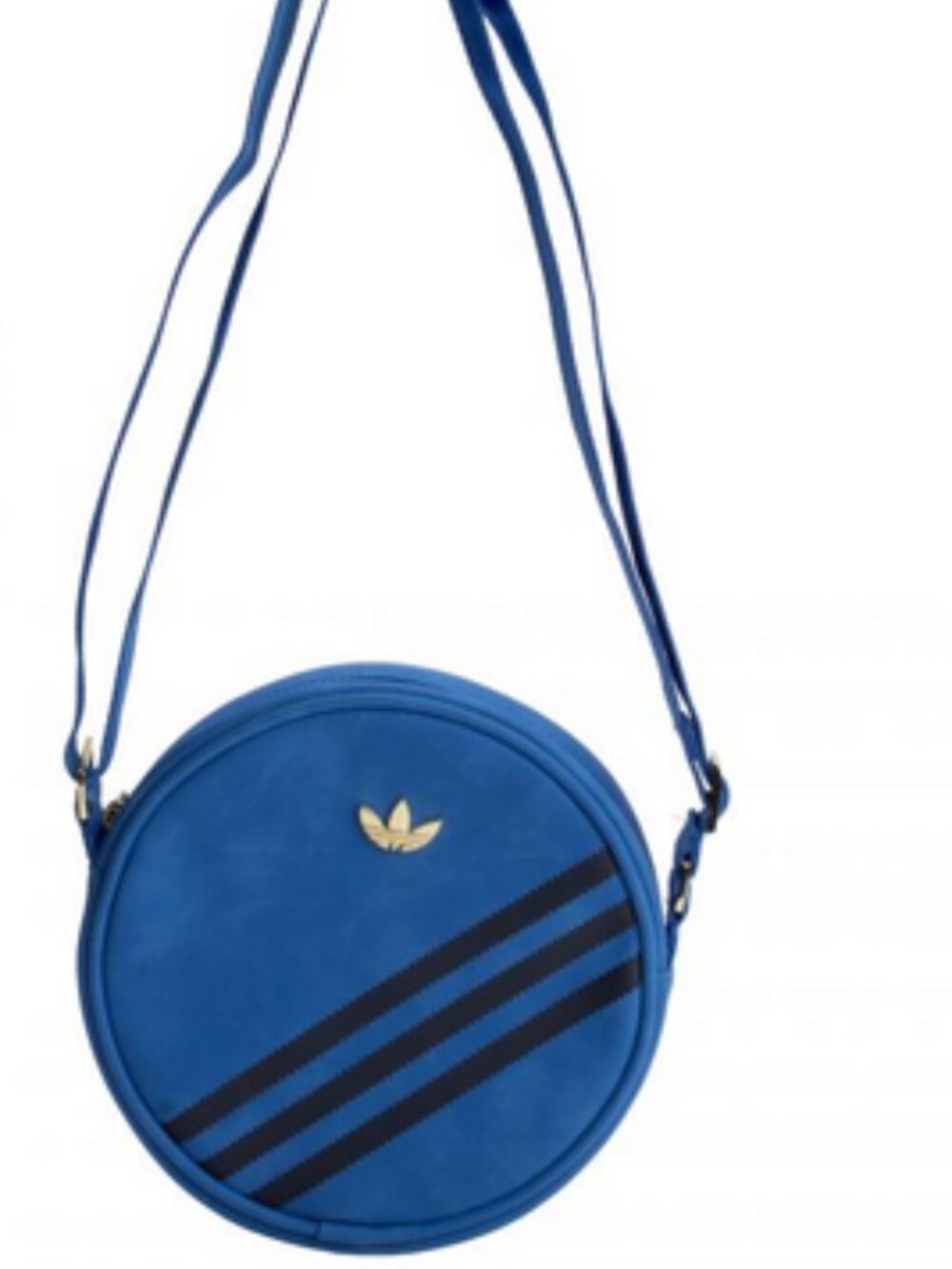 Adidas Originals Faux Suede crossbody Bag Blue Color